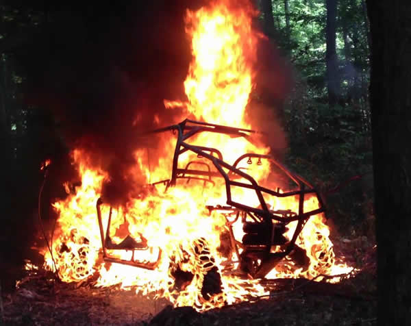 Fire Hazard Stop ride advisory issued by Polaris today for 2016 RZR Turbo